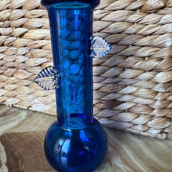 Cobalt Vine Vtg Vase - Picture 1 of 4